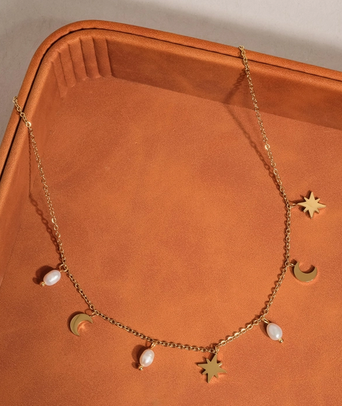 18K Gold Celestial Choker